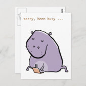 ヒ忙しッポカスタマイズ- ポストカード (正面/裏面)