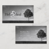 ヒ救済ールカウンセリングライフコーチセラピーセラピスト 名刺 (正面/裏面)
