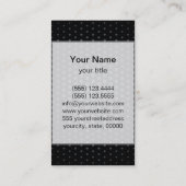 ヒ素テクノドットモダンブラック 名刺 (裏面)