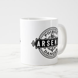 ヒ素ヴィンテージスタイル毒ラベル ジャンボコーヒーマグカップ