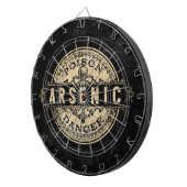 ヒ素ヴィンテージスタイル毒標識 ダーツボード (正面右)