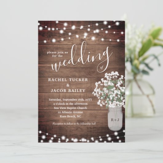 ヒ素朴ヒの息を引き取る弦の光とフローラの花瓶 招待状 (スタンド正面)