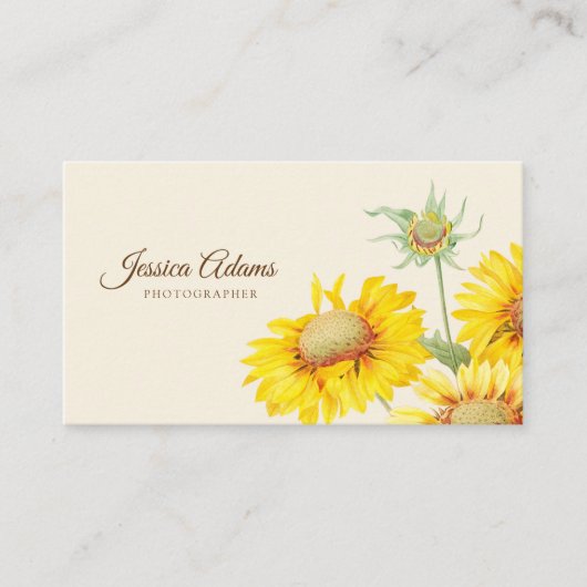 ヒ素朴マワリ色 名刺 (正面)