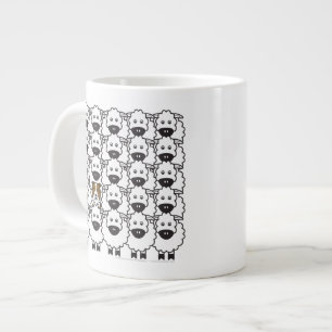 ヒ縁どープのコリー ジャンボコーヒーマグカップ