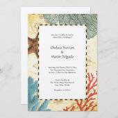 ヒ航海のトカリブのデマップとサンゴ 招待状 (正面/裏面)