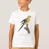 ヒ黄色オカメインコまたはコンure Aratinga solstitialis Tシャツ (正面)