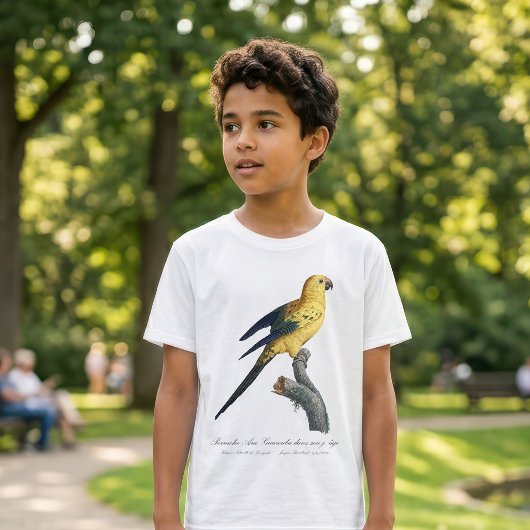 ヒ黄色オカメインコまたはコンure Aratinga solstitialis Tシャツ