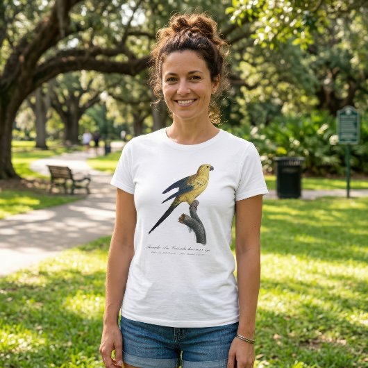 ヒ黄色オカメインコまたはコンure Aratinga solstitialis Tシャツ