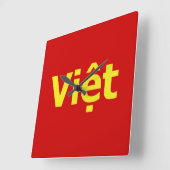 ビệット スクエア壁時計 (傾斜)