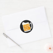 ビおもしろいル感謝していパーティー ラウンドシール (封筒)