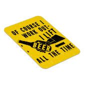 ビおもしろいールがユーモアを醸し出す黄金のラガーの泡 マグネット (右側)