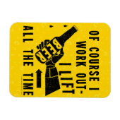 ビおもしろいールがユーモアを醸し出す黄金のラガーの泡 マグネット (横)