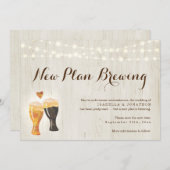 ビおもしろいールの延結婚期発表 案内状 (正面/裏面)