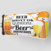 ビおもしろいールは女の子頼を理解しない ゴルフヘッドカバー (正面)