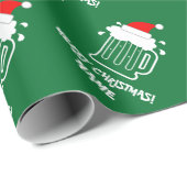 ビおもしろいールジャグメリークリスマスカスタムホリデー ラッピングペーパー (ロールコーナー)