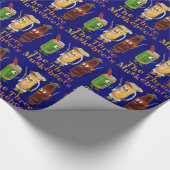 ビおもしろいールパンスリーマスクビアユーモアのあるーズ ラッピングペーパー (角)