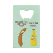 ビおもしろいールブラトワーストプンウルス淡い色のトアレ クレジットカード栓抜き (裏面)