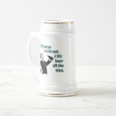 ビおもしろいール作りユーモアレトロ ビールジョッキ (正面左)