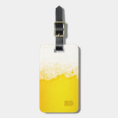 ビおもしろいール好きのユー男らしモア ラゲッジタグ (正面縦)