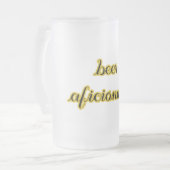 ビアアフシオナカッコいいド フロストグラスビールジョッキ (正面左)