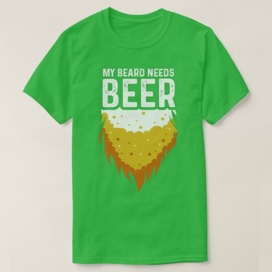 ビアアルコール人ギフトが必要 Tシャツ (デザイン正面)