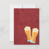 ビアカード付き市松模様にファーザーズデイレッドシャツ (裏面)