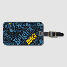 ビアギタンゴワードアート ラゲッジタグ