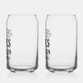 ビアグラスパーソナライズされた缶セット ガラス缶 (左)