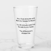 ビアサイエンスビール数学パブ タンブラーグラス (正面)