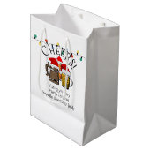 ビアサンタクロースのクリスマス ミディアムペーパーバッグ (正面アングル)