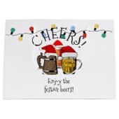 ビアサンタクロースのクリスマス ラージペーパーバッグ (正面)