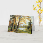 ビアシュタット – 静かな湖、美し絵画い湖。 カード (黄色い花)