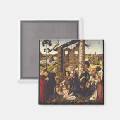 ビアジョ・ダントニオによる「adoration」中世美術 マグネット (正面/裏面)