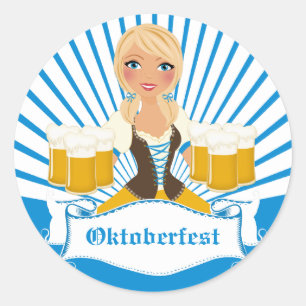 ビアスタインのウェイトレス ラウンドシール