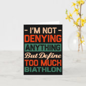 ビアスロン 多すぎ 笑 面白いビアスロン ユーモア カード (黄色い花)