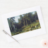 ビアッカ国の松林 長方形シール (封筒)