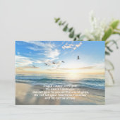 ビアットピースクリスチャン聖なる書物、 経典ビーチシーンカード 招待状 (スタンド正面)