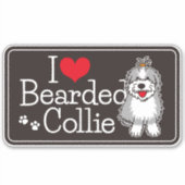 ビアデッドコリー・カーステッカー シール (正面)