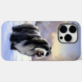 ビアデッドコリー Let It Snow クリスマス Case-Mate iPhoneケース (裏面 (横))