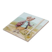 ビアトリクス・ポターによるピグリング・ブランドの市場への旅 タイル (側面)