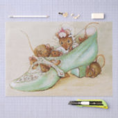 ビアトリクス・ポターによる靴の中のねずみ家族 薄葉紙 (クラフト)