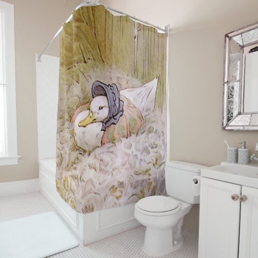 ビアトリクス・ポターによる『みどりちゃんの卵』 シャワーカーテン (インサイチュ)
