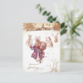 ビアトリクス・ポターのクリスマスグリーティング シーズンポストカード (スタンド正面)