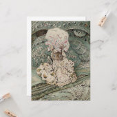 ビアトリクス・ポターのモブキャップの女ねずみ カード (正面/裏面インサイチュ)