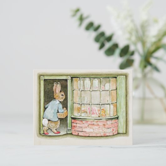 ビアトリクス・ポター ピーターが市場へ行く ポストカード (スタンド正面)