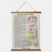 ビアトリクス・ポッターによるピーター・ラビット物語 吊り下げ型タペストリー (正面)