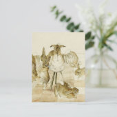 ビアトリクス・ポッターによるラビッツ・クリスマス・パーティー ポストカード (スタンド正面)