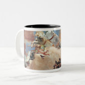 ビアトリスを運転する日曜日の彼の一人乗り二輪馬車のアポロI ツートーンマグカップ (正面左)