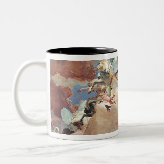 ビアトリスを運転する日曜日の彼の一人乗り二輪馬車のアポロI ツートーンマグカップ (左)