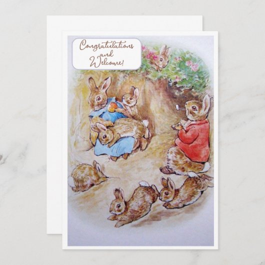 ビアトリス・ポッターの新しい赤ちゃんおめでとうございます (クラシック版) (正面/裏面)